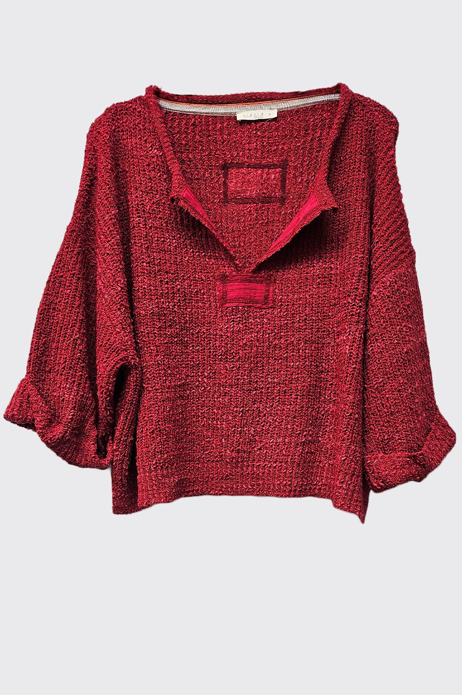 Illa Illa L/S Knit Patch Top