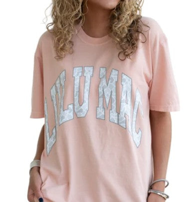 Girlie Girl LULU MAC Grey Camo Comfort Colors Tee