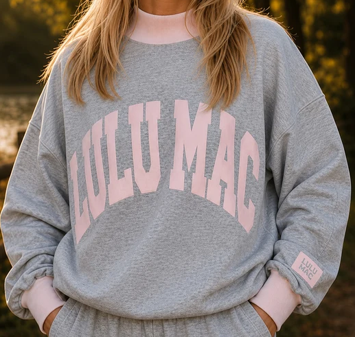 Girlie Girl LULU MAC Puff Mockneck Colorblock Sweatshirt