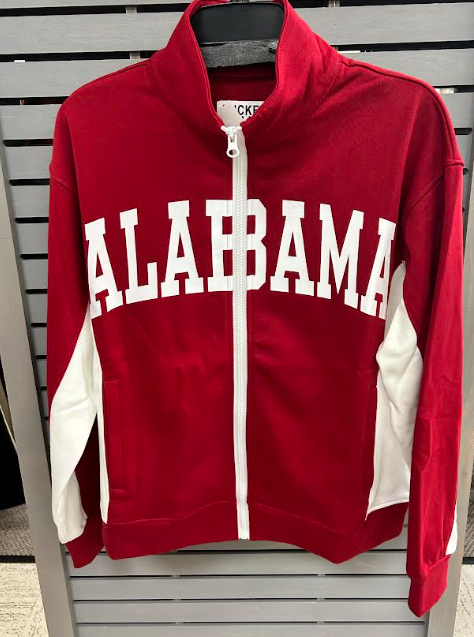 Bucketlist Alabama Zip Up Jacket (Crimson/White)
