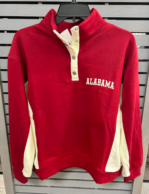 Bucketlist Alabama Snap Jacket (Crimson/Cream)