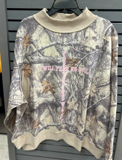 Bucketlist "PSALM 23" Mockneck Sweatshirt (Camo)