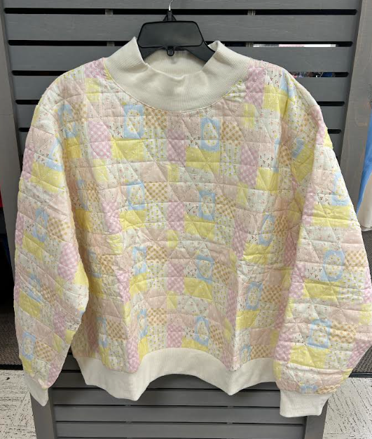 Bucketlist Quilted Mockneck Sweatshirt (Multi)