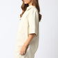 Juniors' Olivaceous V-Neck Mini Dress (Natural)