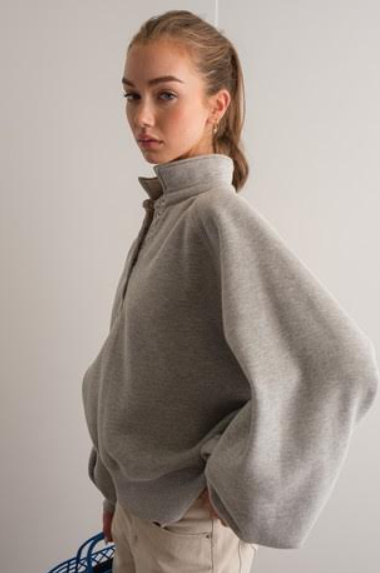 Piper Snap Button Collar Sweater