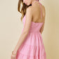 Juniors' Day + Moon Halter Gingham Mini Dress