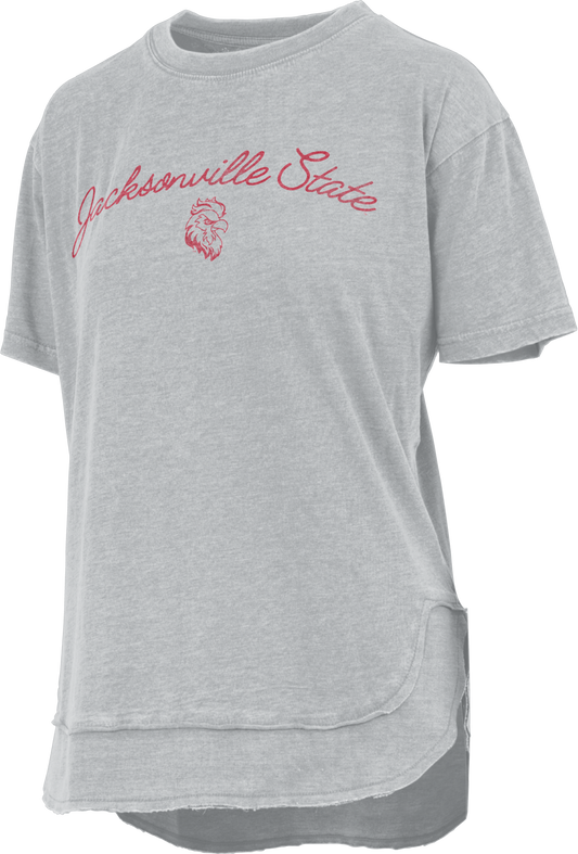 Royce Apparel Jacksonville State Faye Poncho Top (Grey)