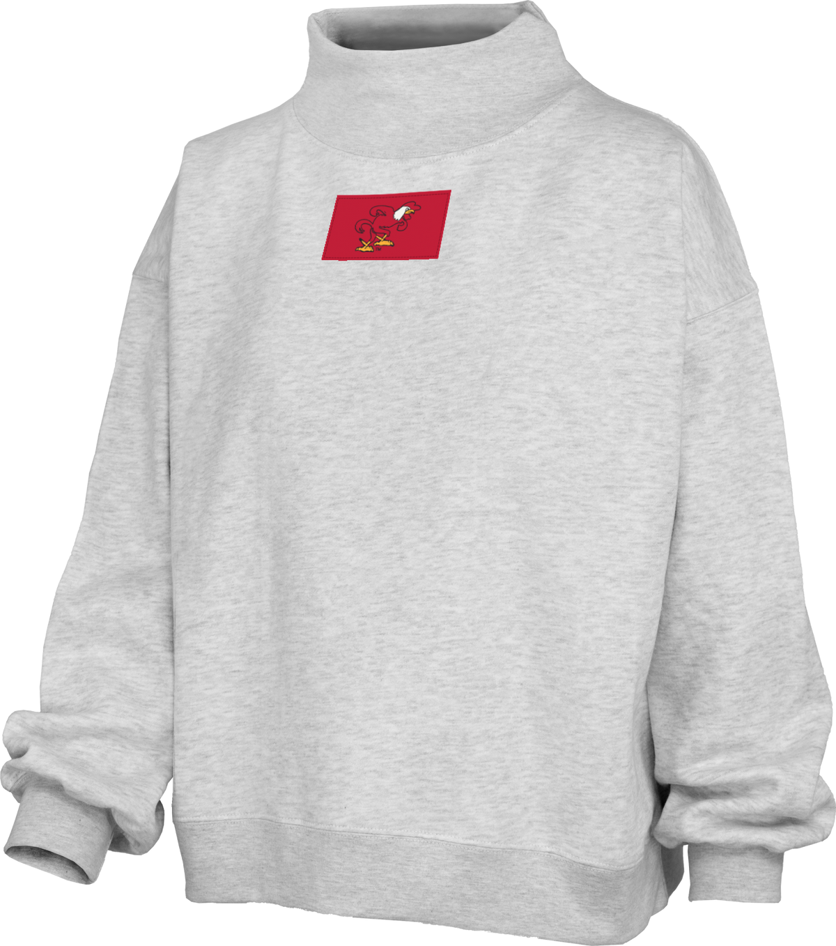 Royce Apparel (JSU) Patch Logo Mockneck (Ash Grey)