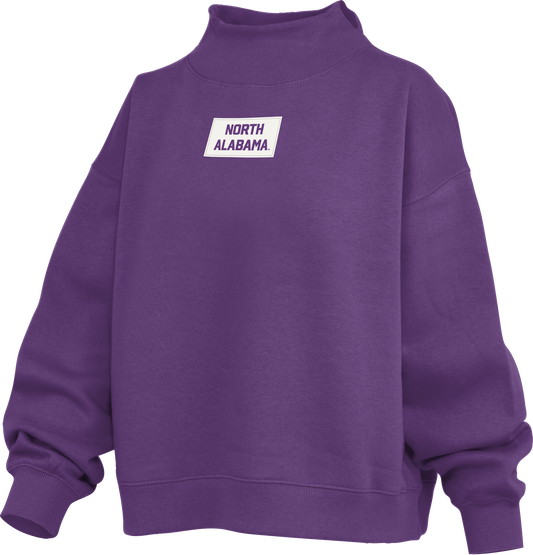 Royce Apparel NORTH ALABAMA Patch Lettering Mockneck (Purple)