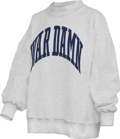 Royce Apparel (Auburn) WAR DAMN/TIGERS Reversible Mockneck (Ash)