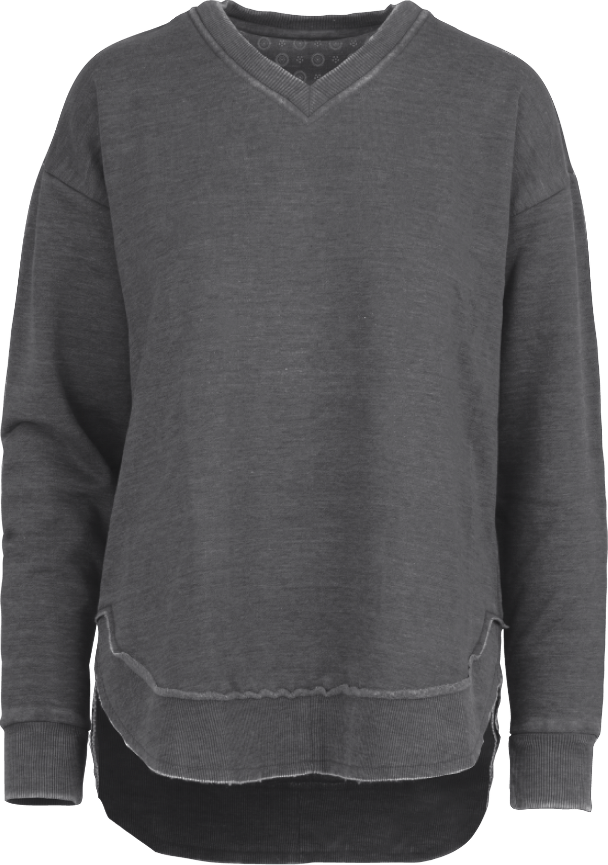 Royce Apparel East Hall Melange V-Neck Pocket Poncho