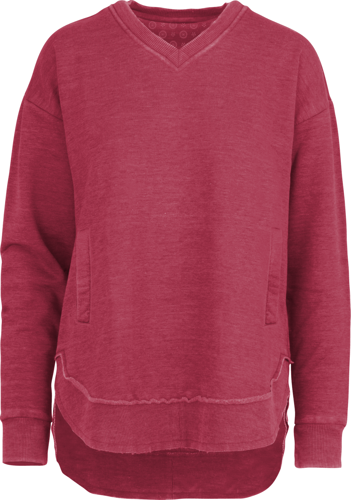Royce Apparel East Hall Melange V-Neck Pocket Poncho