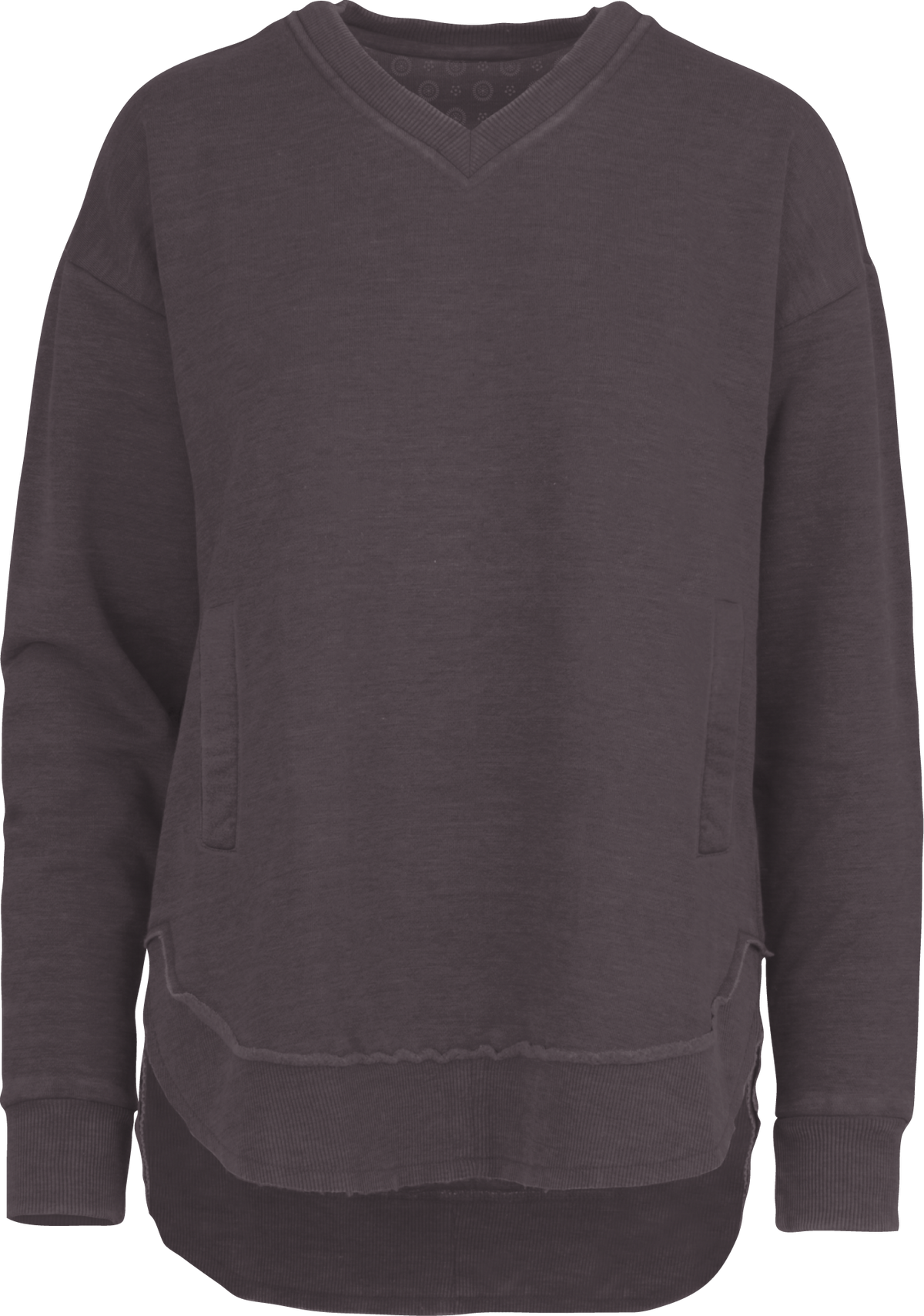Royce Apparel East Hall Melange V-Neck Pocket Poncho