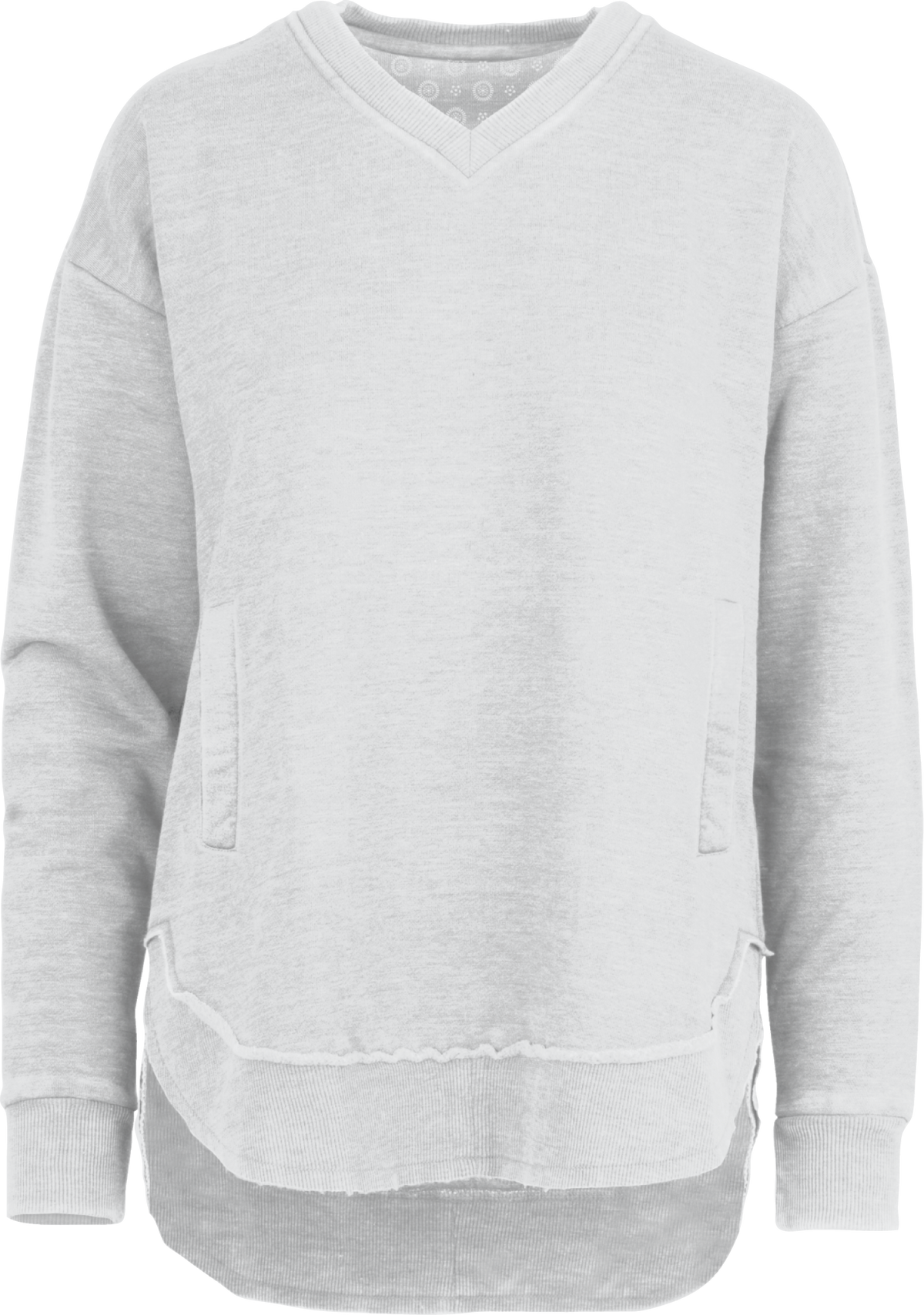 Royce Apparel East Hall Melange V-Neck Pocket Poncho