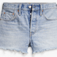 Juniors Levi's 501 High Rise Frayed Hem Cut Off Short (Micro Vibes)