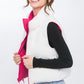 Woven Solid Reversible Vest (Fuchsia)