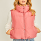 Reversible Woven Vest (Hibiscus/Beige)