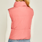 Reversible Woven Vest (Hibiscus/Beige)