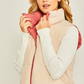 Reversible Woven Vest (Hibiscus/Beige)