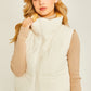 Woven Solid Reversible Vest (Ivory)