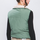 Reversible Woven Vest (Olive/Beige)