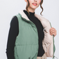 Reversible Woven Vest (Olive/Beige)
