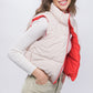 Woven Solid Reversible Vest (Tomato)