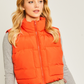 Cropped Puffer Vest W/Pockets