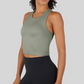 Juniors' 90 Degree Ribbed Tank W/Padded Bra