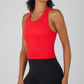 Juniors' 90 Degree Ribbed Tank W/Padded Bra