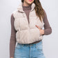 Corduroy Zip Up Puffer Vest