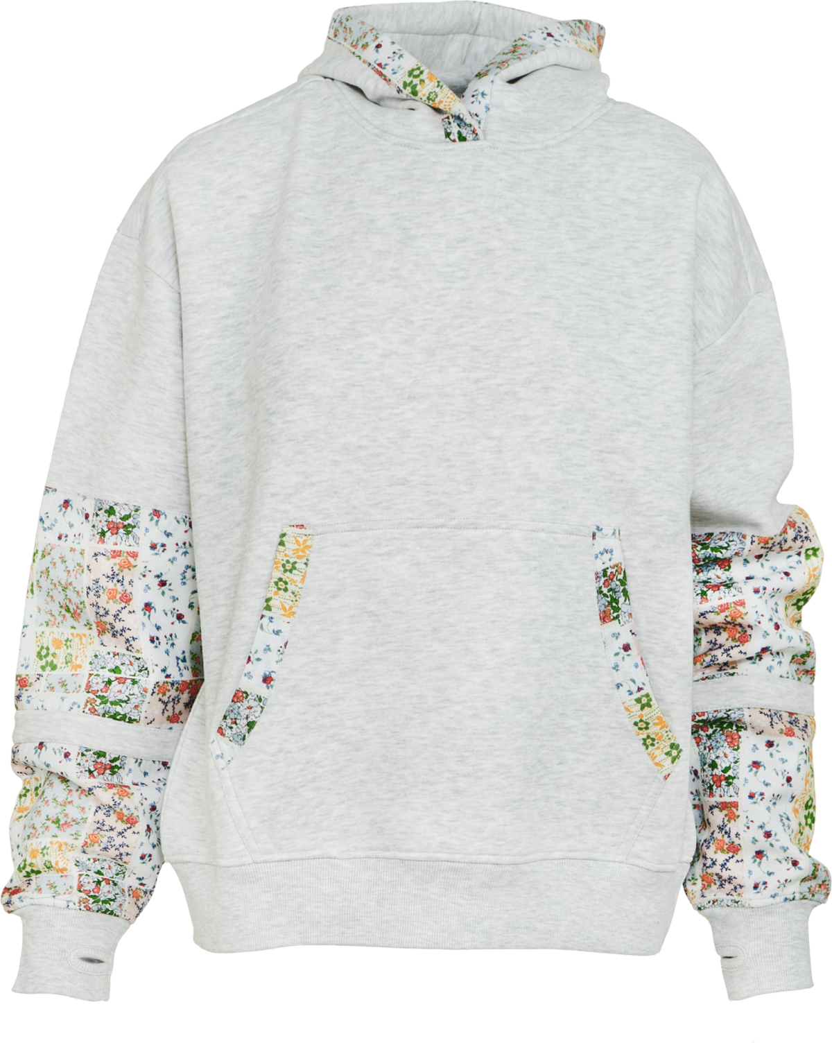 Royce Apparel Patchwork Hoodie Granny (Ash)