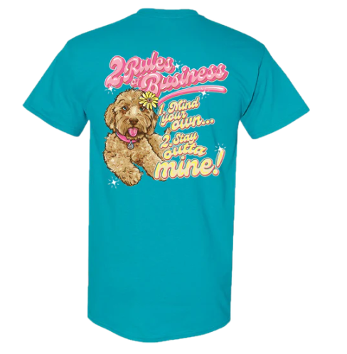 Girlie Girl Business Dog S/S (Tropical Blue)