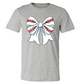 Girlie Girl Baseball Bow S/S (Athletic Heather)