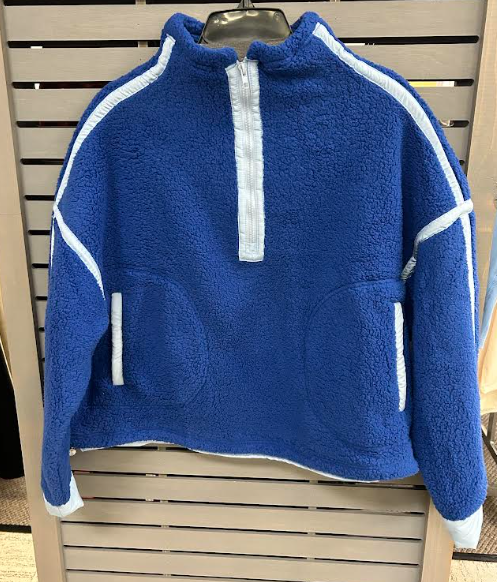 Day + Moon Sherpa Colorblock Half-Zip Fleece Pullover