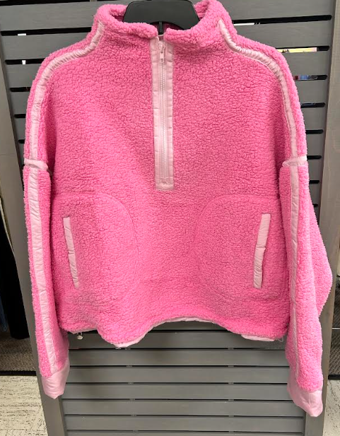 Day + Moon Sherpa Colorblock Half-Zip Fleece Pullover