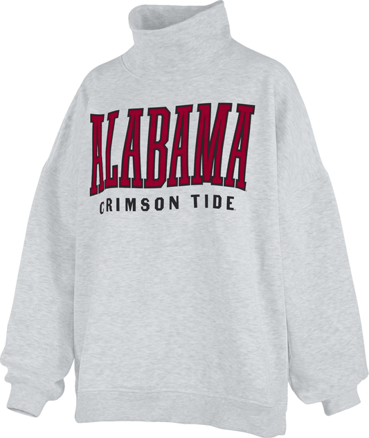 Royce Apparel ALABAMA CRIMSON TIDE "SOUTHLAWN ECHO" Mockneck (Ash)