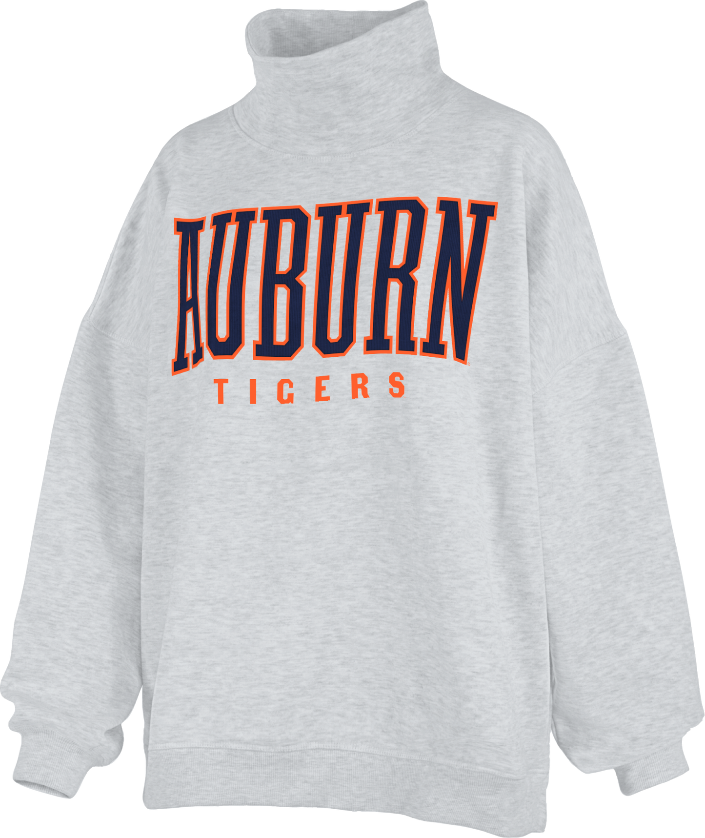 Royce Apparel AUBURN TIGERS "SOUTHLAWN ECHO" Mockneck (Ash)