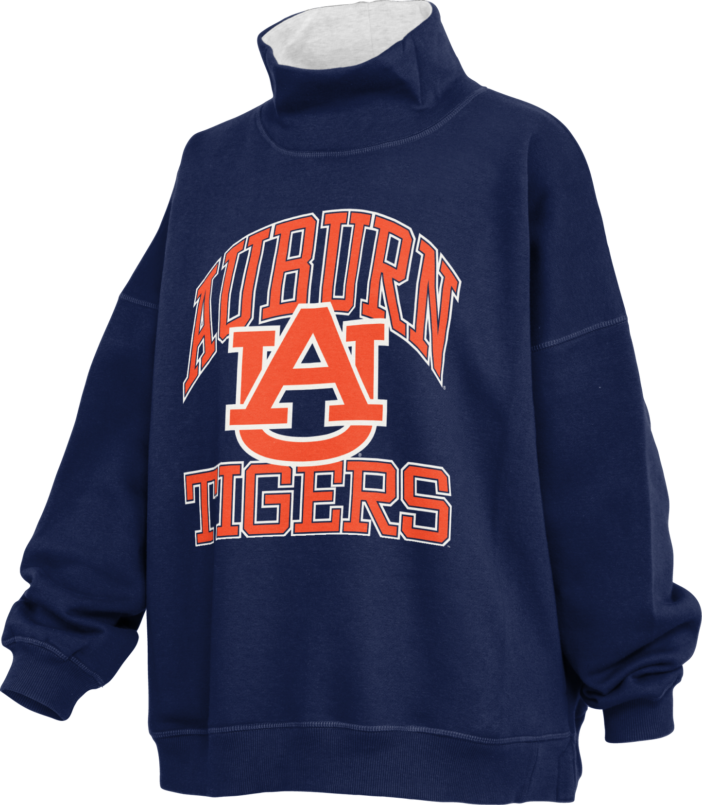 Royce Apparel AUBURN TIGERS (AU) "WAYNE ECHO" Mockneck (Navy)