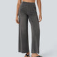 High Waisted Wide Leg Stretchy Knit Jeans