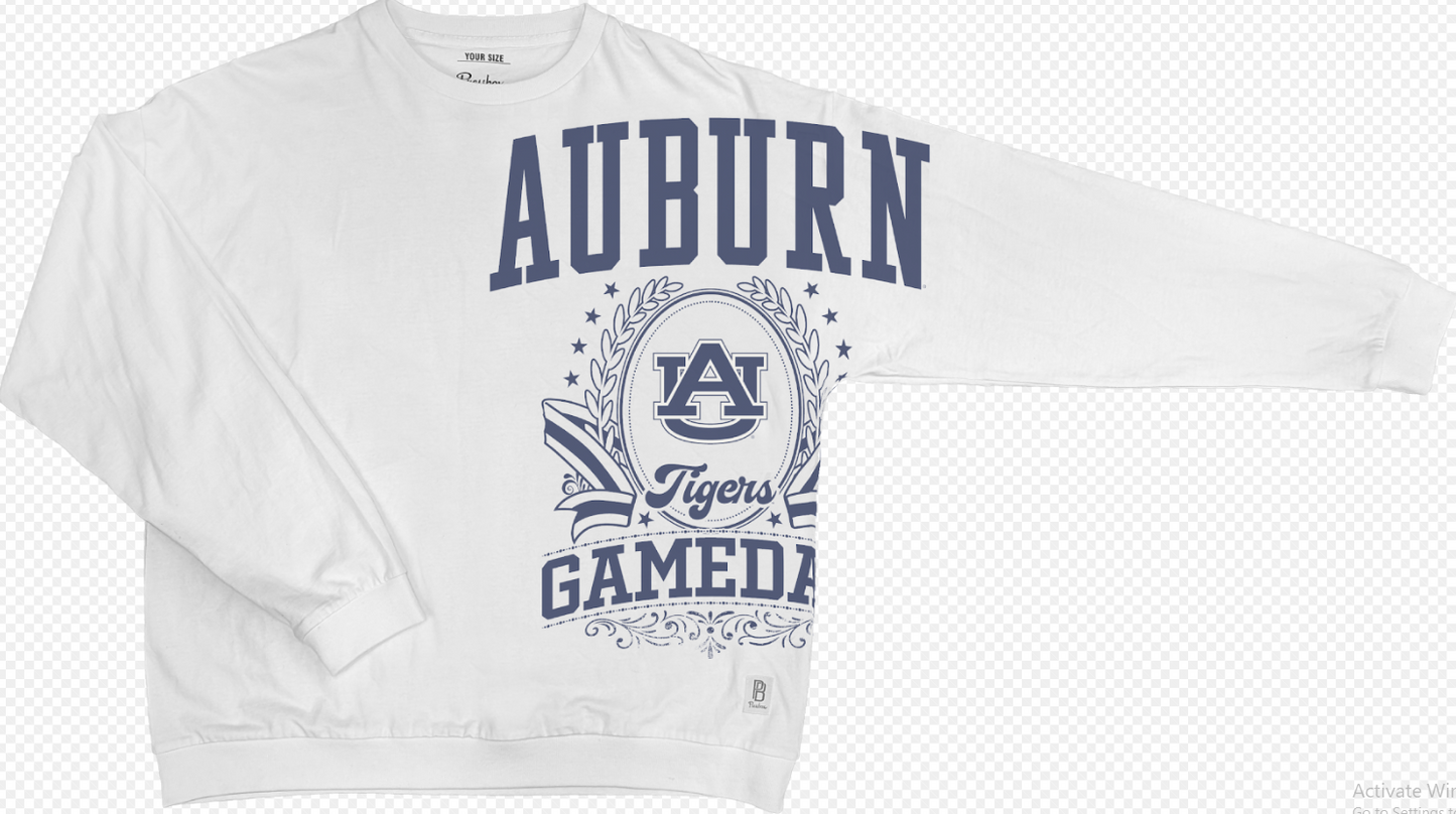 Auburn Tigers Gabby L/S (White)