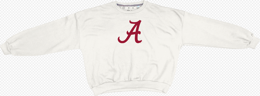 Script A (Roll Tide) Sweeper (White)