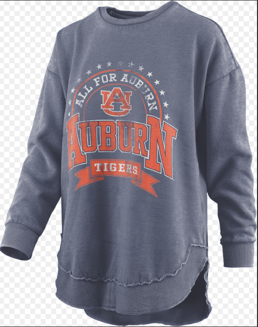 Auburn Tigers Vintage Poncho Fleece Crew