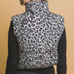 Leopard Print Zip Up Puffer Vest