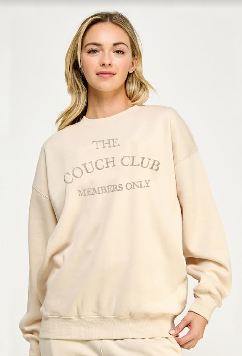 The Couch Club Sweatshirt (Cream)