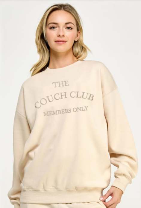 The Couch Club Sweatshirt (Cream)