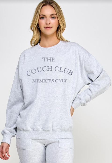 The Couch Club Sweatshirt (Ice Grey)