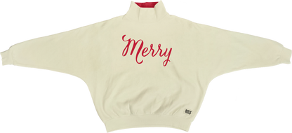 Royce Apparel Merry CHRISTMAS Flannigan Mocktail (Ivory)