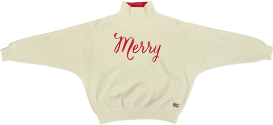 Royce Apparel Merry CHRISTMAS Flannigan Mocktail (Ivory)