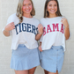 TIGERS Crop Top (Heather Grey/Navy)